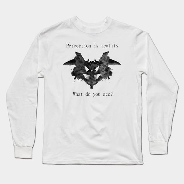 Rorschach Test 1 Long Sleeve T-Shirt by SewCute